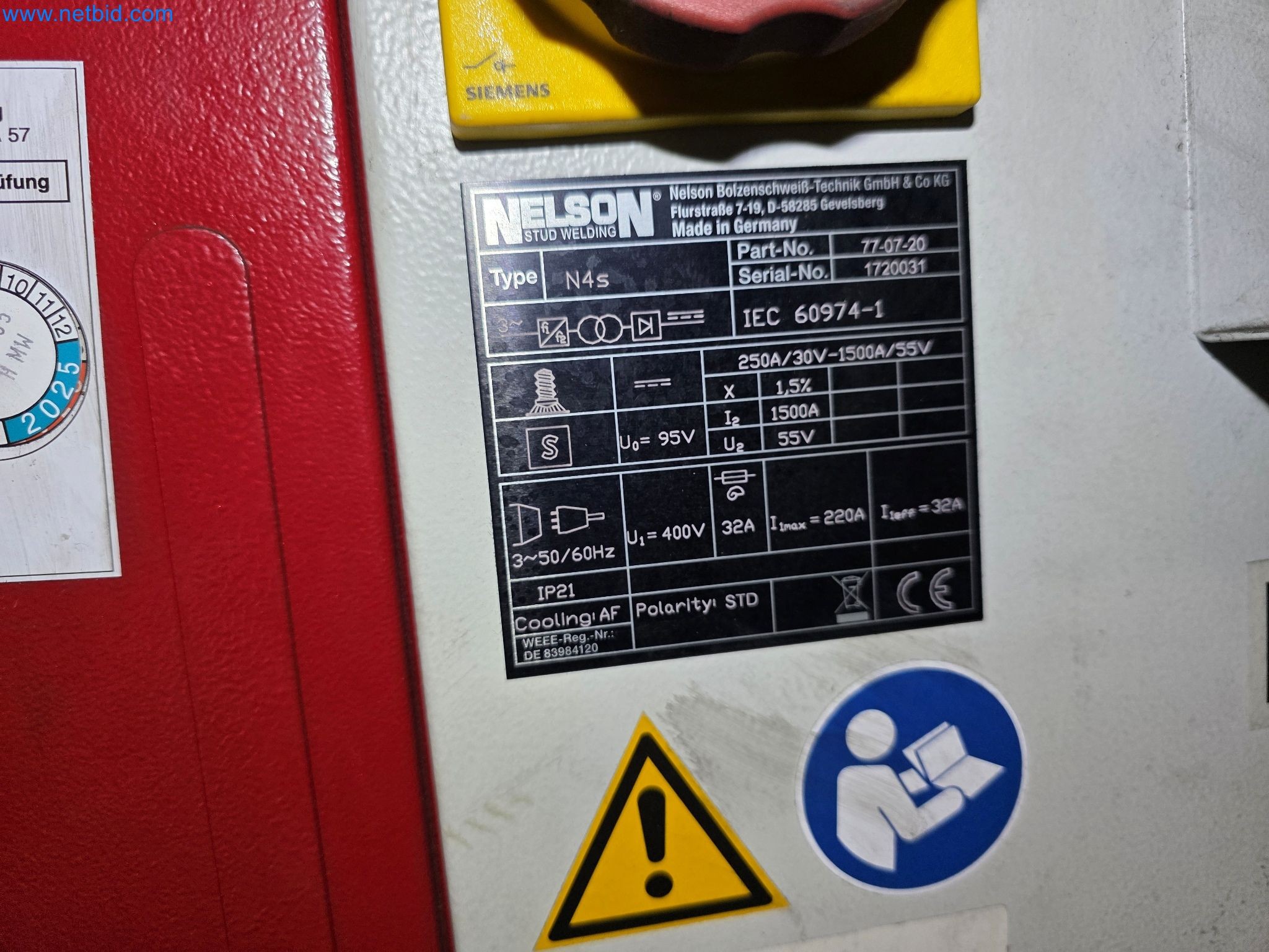 Bolzenschweißgerät Nelson N4S